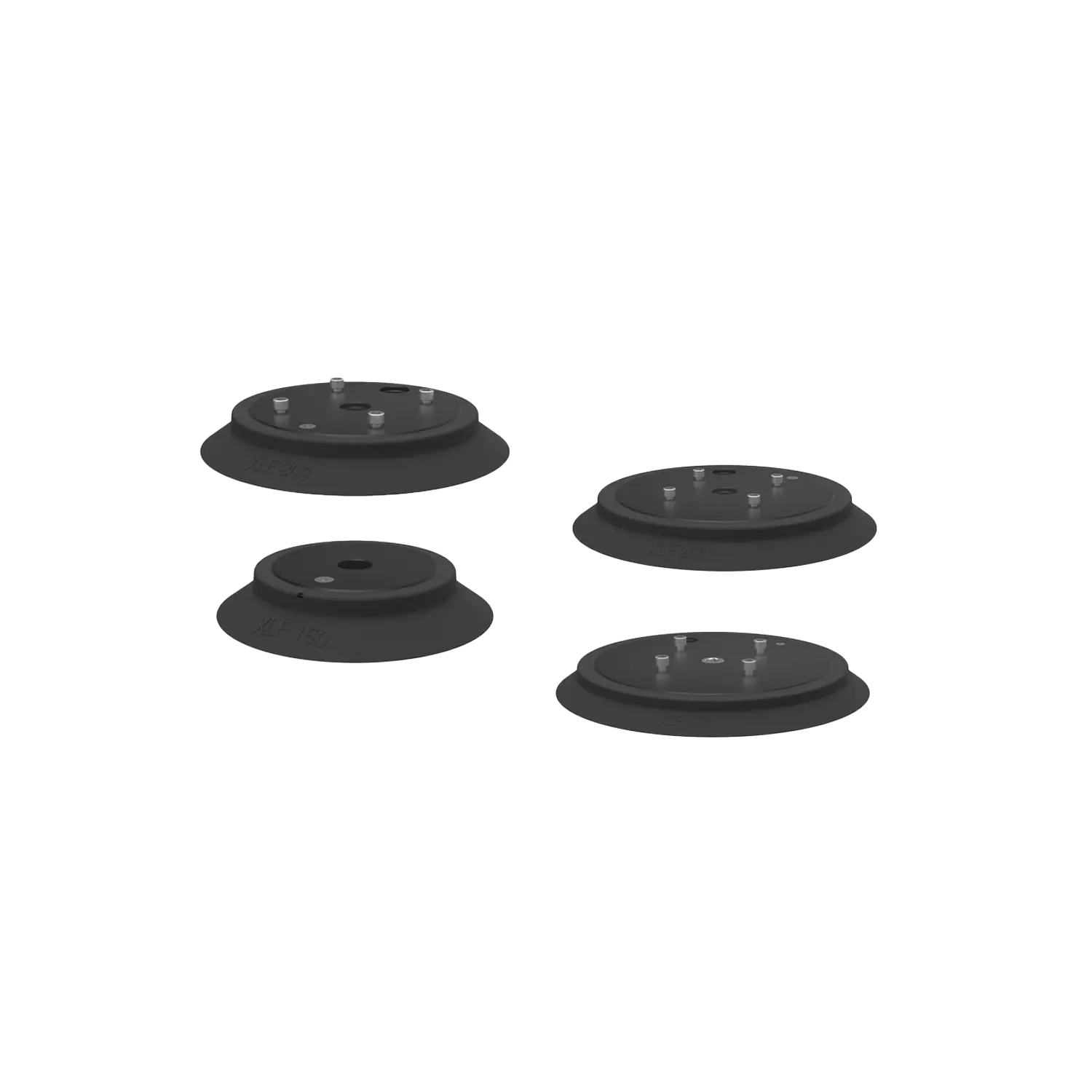 Bardzo duże płaskie przyssawki serii XLF (150 - 300 mm)