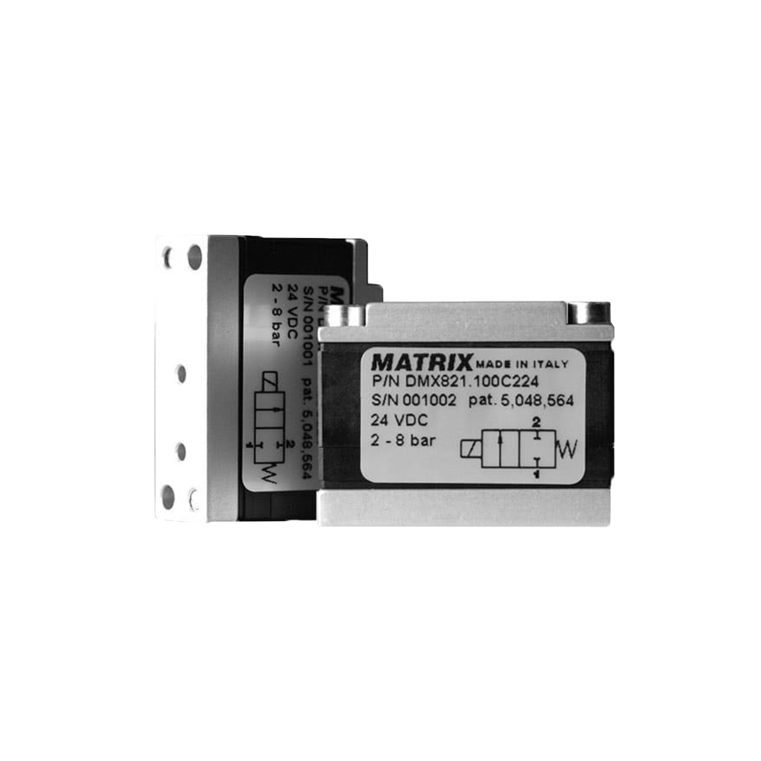 Seria 820, 2/2-drogowe, 180 Nl/min